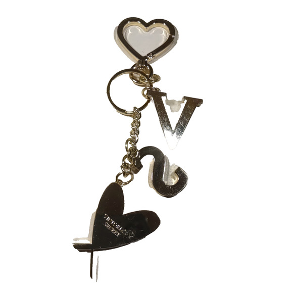 Victoria Secret Keychain Purse Clip Pink Gold Tone Love Romance - Picture 4 of 5